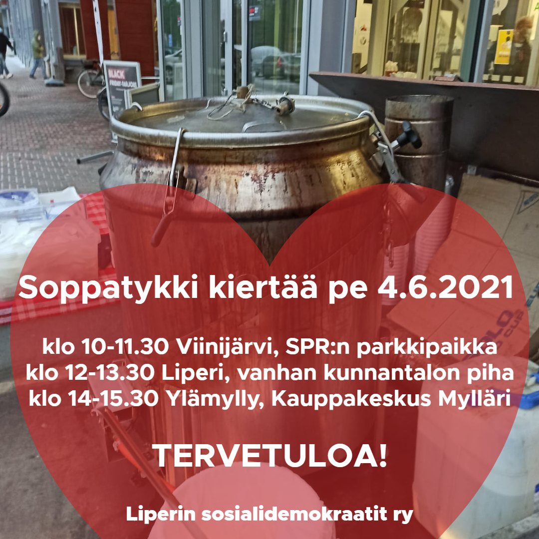 Tavataan soppatykillä 4.6.