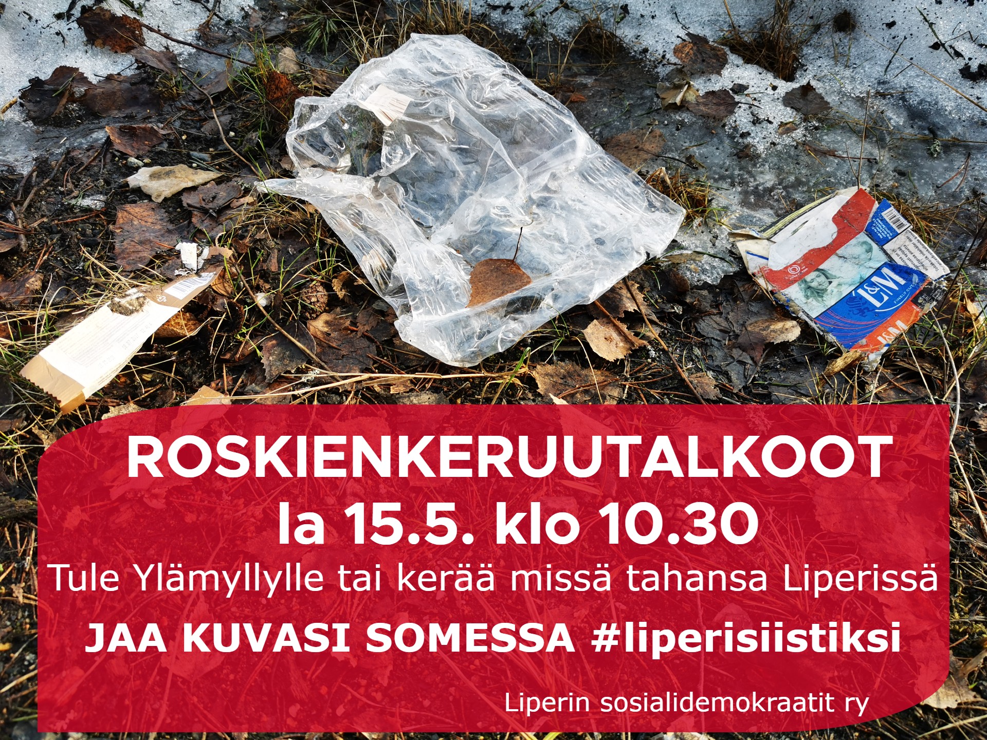 Roskienkeruutalkoot la 15.5. 2021